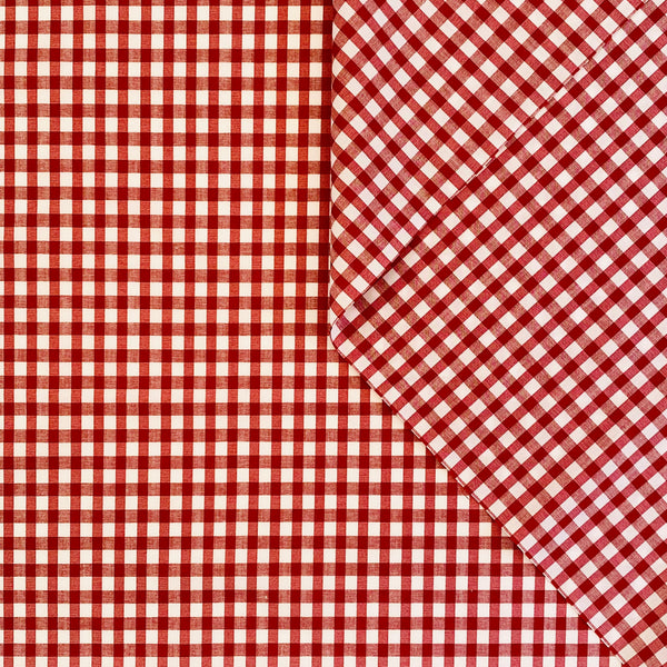 SMALL GINGHAM CHECK (3/8" X 5/16") COTTON MUSLIN