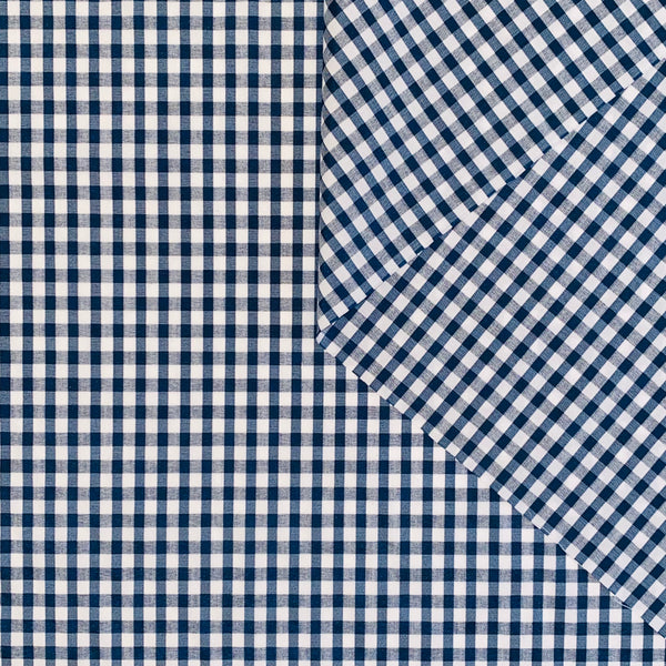 SMALL GINGHAM CHECK (3/8" X 5/16") COTTON MUSLIN