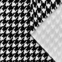 HOUNDSTOOTH PRINTED ECO FUR