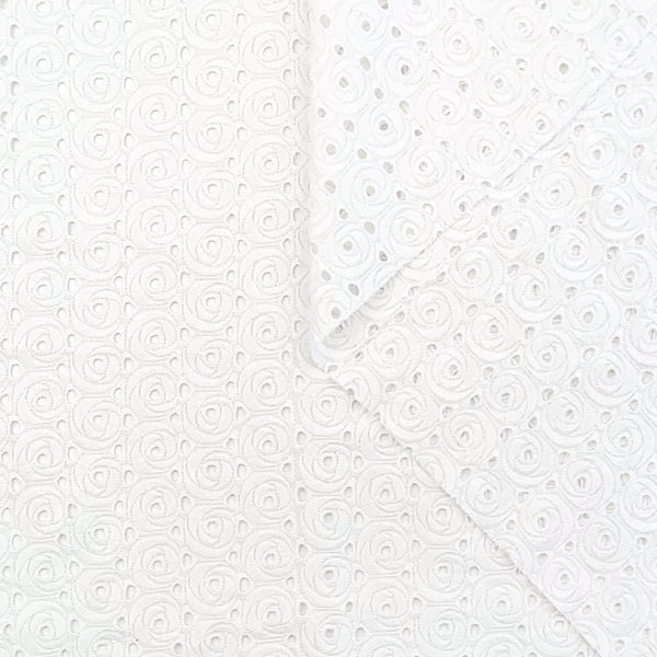 ROSE MOTIVE WOVEN EYELET