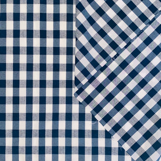 GINGHAM CHECK (1" X 1 3/8") COTTON MUSLIN