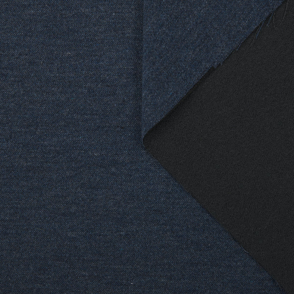 DENIM LIKE DOUBLE FACE BOUCLE CREPE