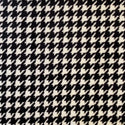 HOUNDSTOOTH PRINTED ECO FUR